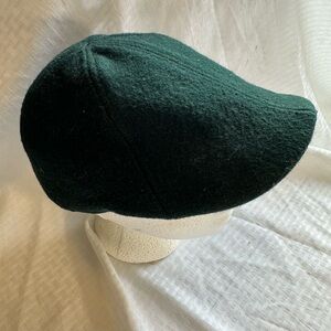 Men's Dark Green Boston Scally Wool Newsboy Cap Xl